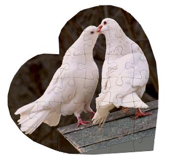 Пазл "Сердце", 32 элемента с вашим логотипом